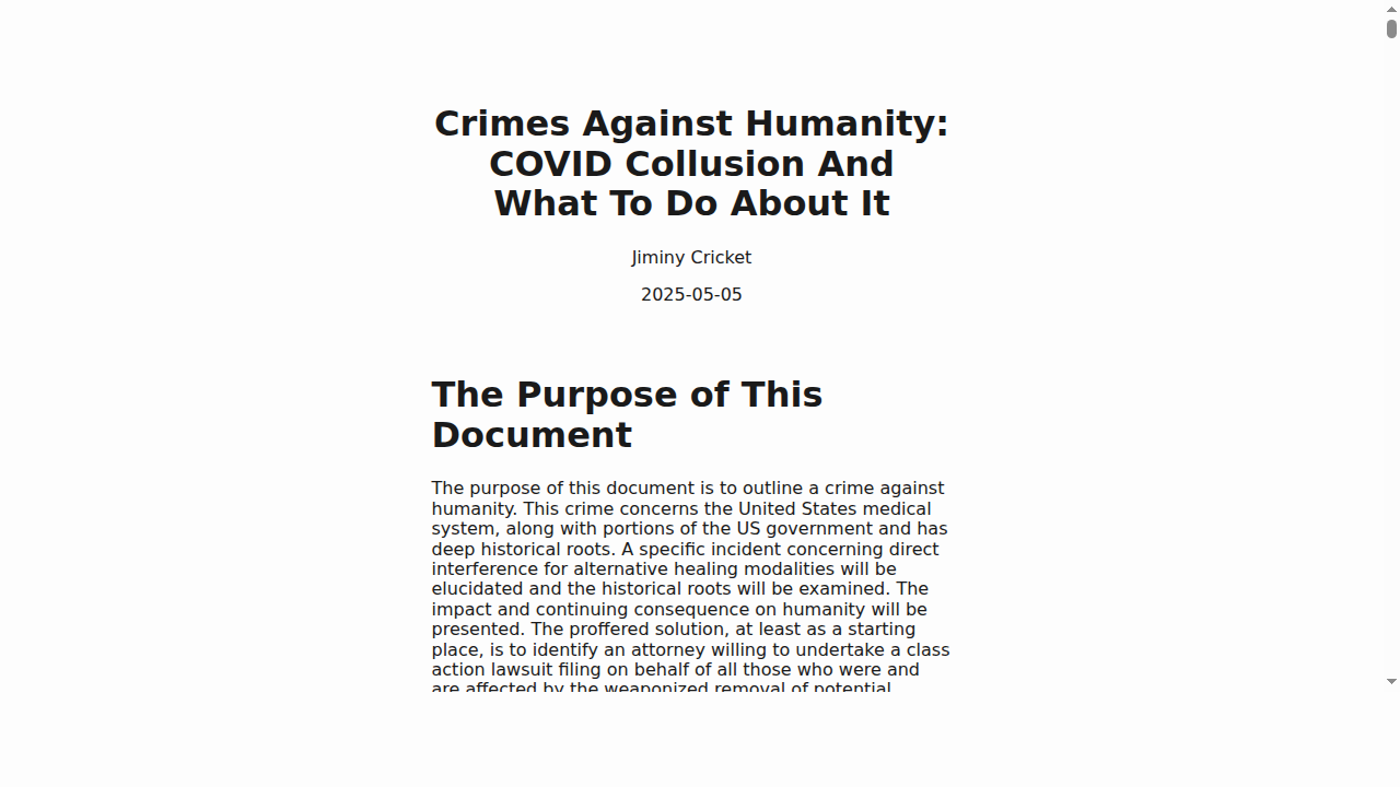 crimesagainsthumanity screenshot