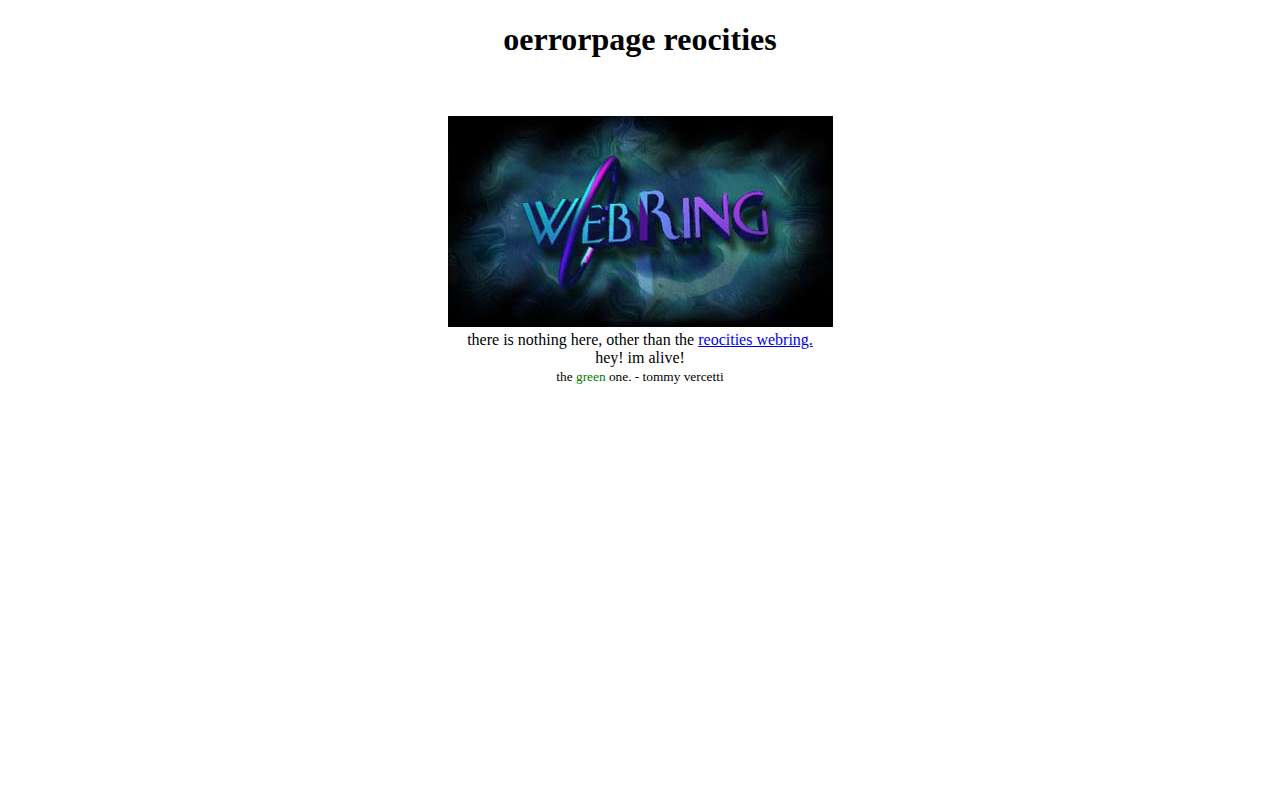 oerrorpage screenshot