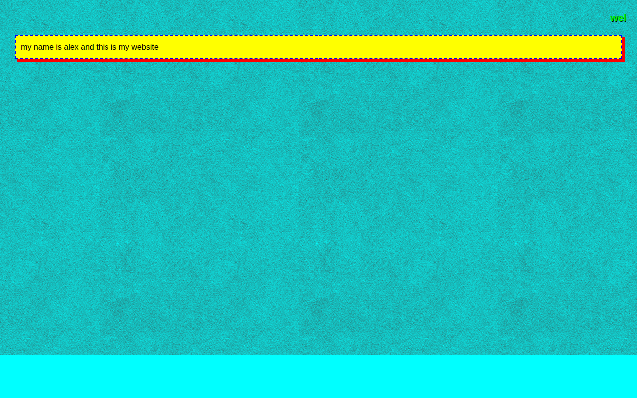 AlexsWebsite screenshot
