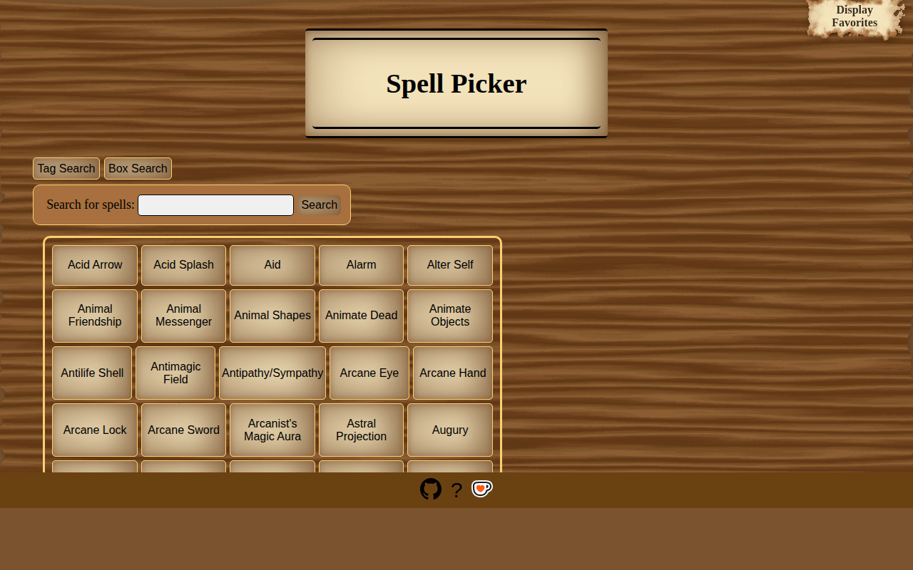 spell-pickerTest screenshot