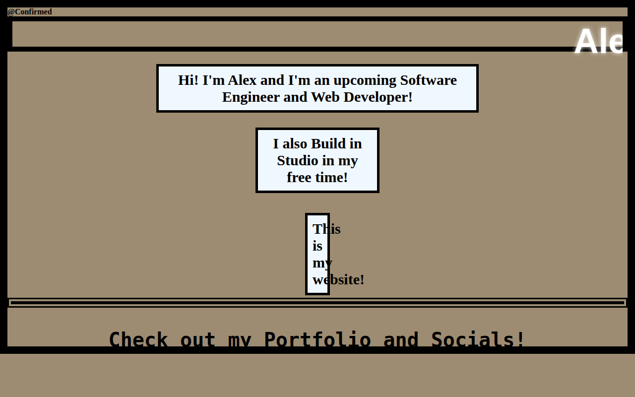 AlexsAwesomeSite screenshot